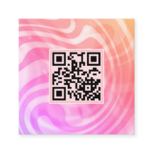Logo de code QR unique Creative Light Pink