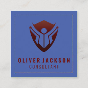 Carte De Visite Carré Logo de l'éducation