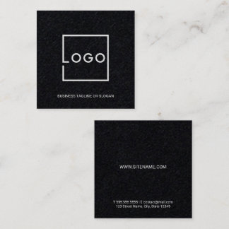 Carte De Visite Carré Logo d'entreprise personnalisé professionnel