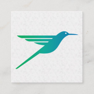 Carte De Visite Carré Logo des colibris