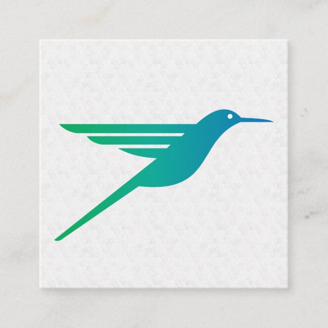 Carte De Visite Carré Logo des colibris (Devant)