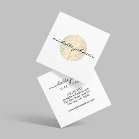 Logo Elegant Gold Leaf sur Blanc