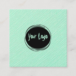 Carte De Visite Carré Logo personnalisé