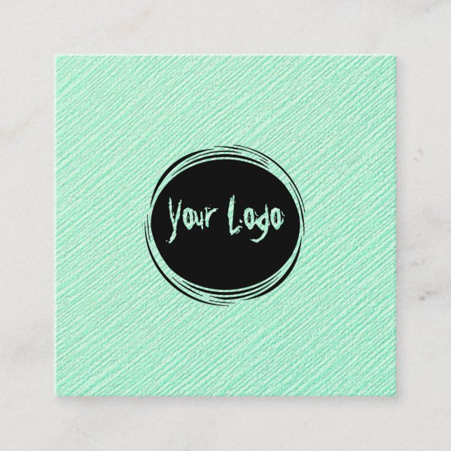 Carte De Visite Carré Logo personnalisé (Devant)
