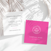 Logo Personnalisé Gras Minimaliste Entreprise Rose