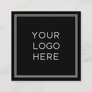 Carte De Visite Carré Logo personnalisé professionnel  Simple et minimal