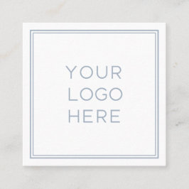 Carte De Visite Carré Logo personnalisé professionnel| Simple et minimal