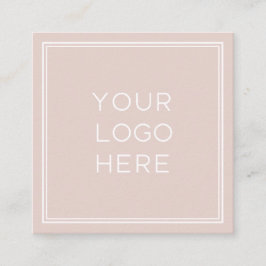 Carte De Visite Carré Logo personnalisé professionnel| Simple et minimal