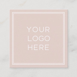 Carte De Visite Carré Logo personnalisé professionnel  Simple et minimal