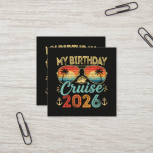 Carte De Visite Carré Ma Croisière 2026 Croisière de Fête Vacances
