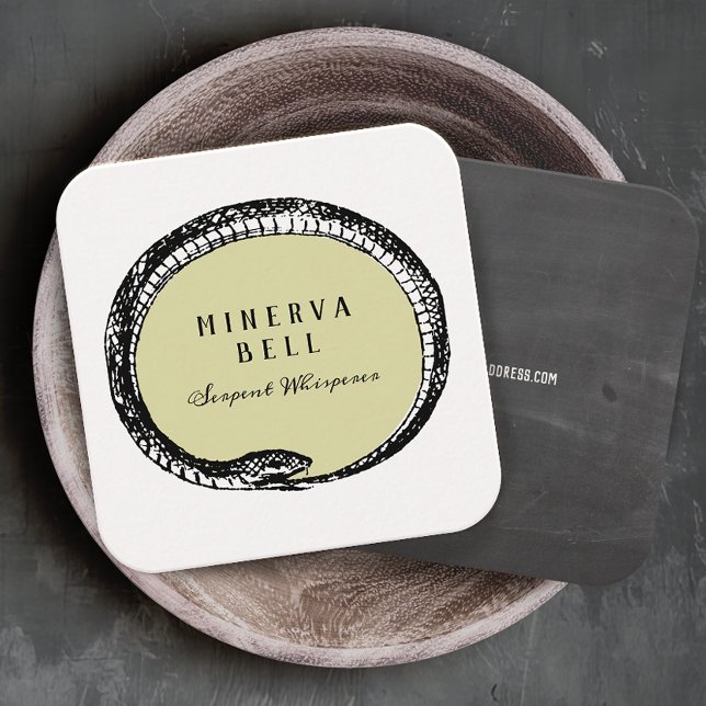 Carte De Visite Carré Macabre Serpent (Créateur téléchargé)