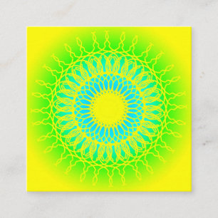 Carte De Visite Carré Mandala