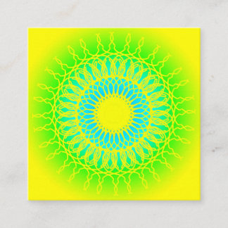 Carte De Visite Carré Mandala