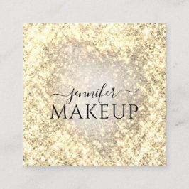 Carte De Visite Carré Maquillage de beauté professionnel Parties scintil