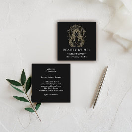 Carte De Visite Carré Maquillage des cheveux Nails Lashes Tarot Goddess 