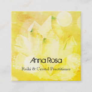 Carte De Visite Carré *~* Meilleur Nouvel Âge Reiki Crystal Yoga Reiki 