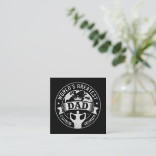 Carte De Visite Carré Meilleur Papa du Monde