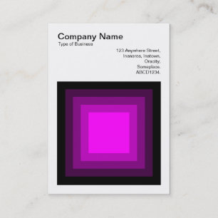 Carte De Visite Carré mélangé - Noir à Magenta