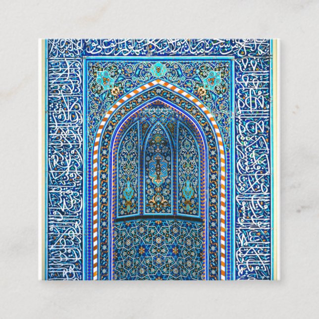 Carte De Visite Carré Mihrab (Devant)