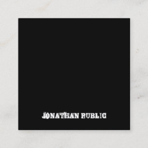 Carte De Visite Carré Modèle de B&W noir et blanc