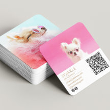 Moderne double photo personnalisée scannable QR