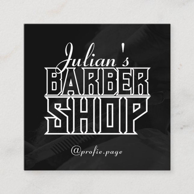 Carte De Visite Carré Moderne élégant (Devant)