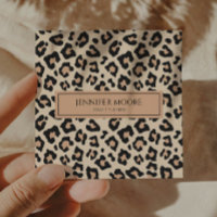 Moderne Elegant Leopard Cheetah Personnalisé