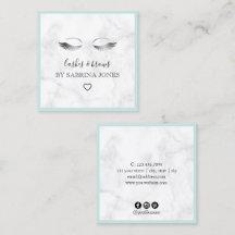 Moderne marbre minimum lashes et broches en argent