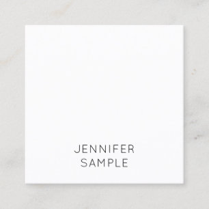 Carte De Visite Carré Moderne Simple Élégant Minimaliste Modèle Luxe