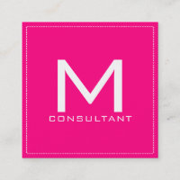 Monogramme professionnel Élégant Rose moderne