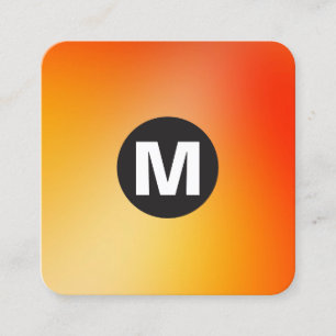 Carte De Visite Carré Monographie circulaire - Dégradations douces