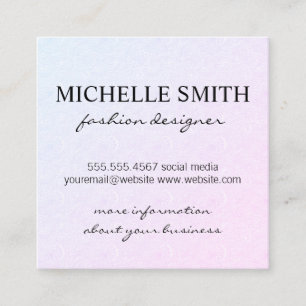 Carte De Visite Carré Motif éolien