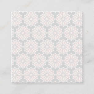 Carte De Visite Carré Motif géométrique islamique