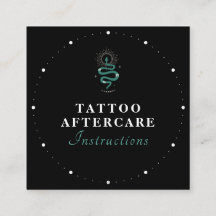 Mystic Snake Green Tattoo Instructions S
