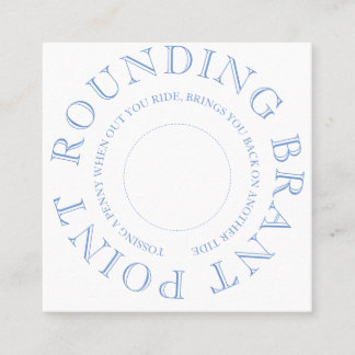 Carte De Visite Carré Nantucket Penny Toss