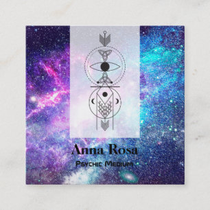 Carte De Visite Carré *~* Nebula celtique Mystique Univers Moyen Psychiq
