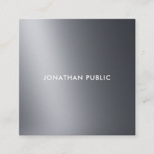 Carte De Visite Carré Noir blanc moderne Cool moderne tendance