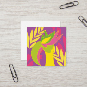 Carte De Visite Carré oiseau