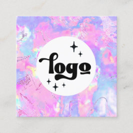 carte de visite carré opal violet