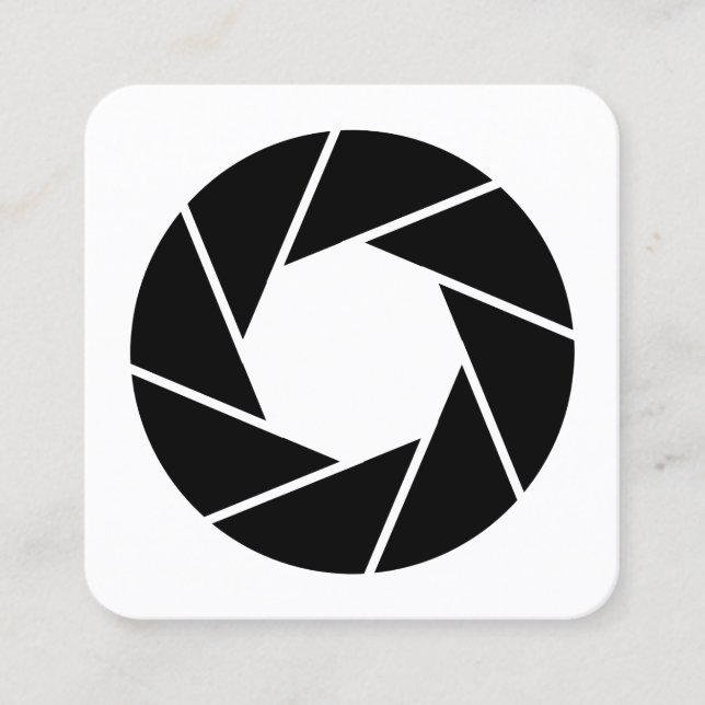 Carte De Visite Carré Ouverture (Devant)