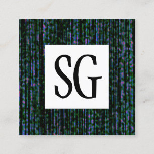 Carte De Visite Carré Panneau carré - Initiales - 151116(04)