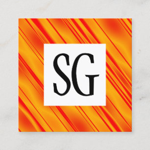 Carte De Visite Carré Panneau carré - Initiales - 161116(09)