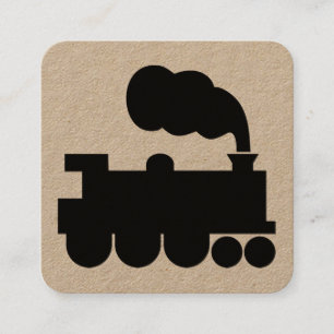 Carte De Visite Carré Panneau Moteur/Localisation à vapeur