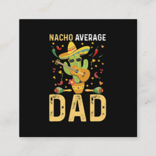 Carte De Visite Carré Papa mexicain moyen nacho Cinco De Mayo 