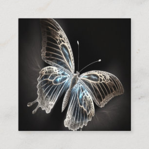 Carte De Visite Carré Papillon magique