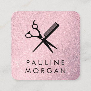 Carte De Visite Carré Parties scintillant Lux élégante de cisaillement e