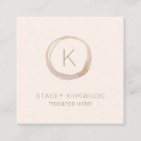 Parties scintillant moderne Pink Gold Faux Monogra