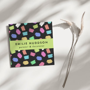 Carte De Visite Carré Peinture, Peintre, Peinture, Décorateur