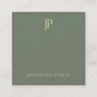 Perle élégante moderne de prime de monogramme d'or