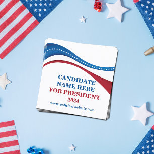 Carte De Visite Carré Personnalisé Ajouter votre propre candidat à la pr